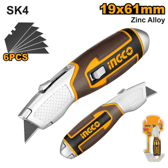 Skrapues alumini 61X19mm +6 tepe INGCO HUK618