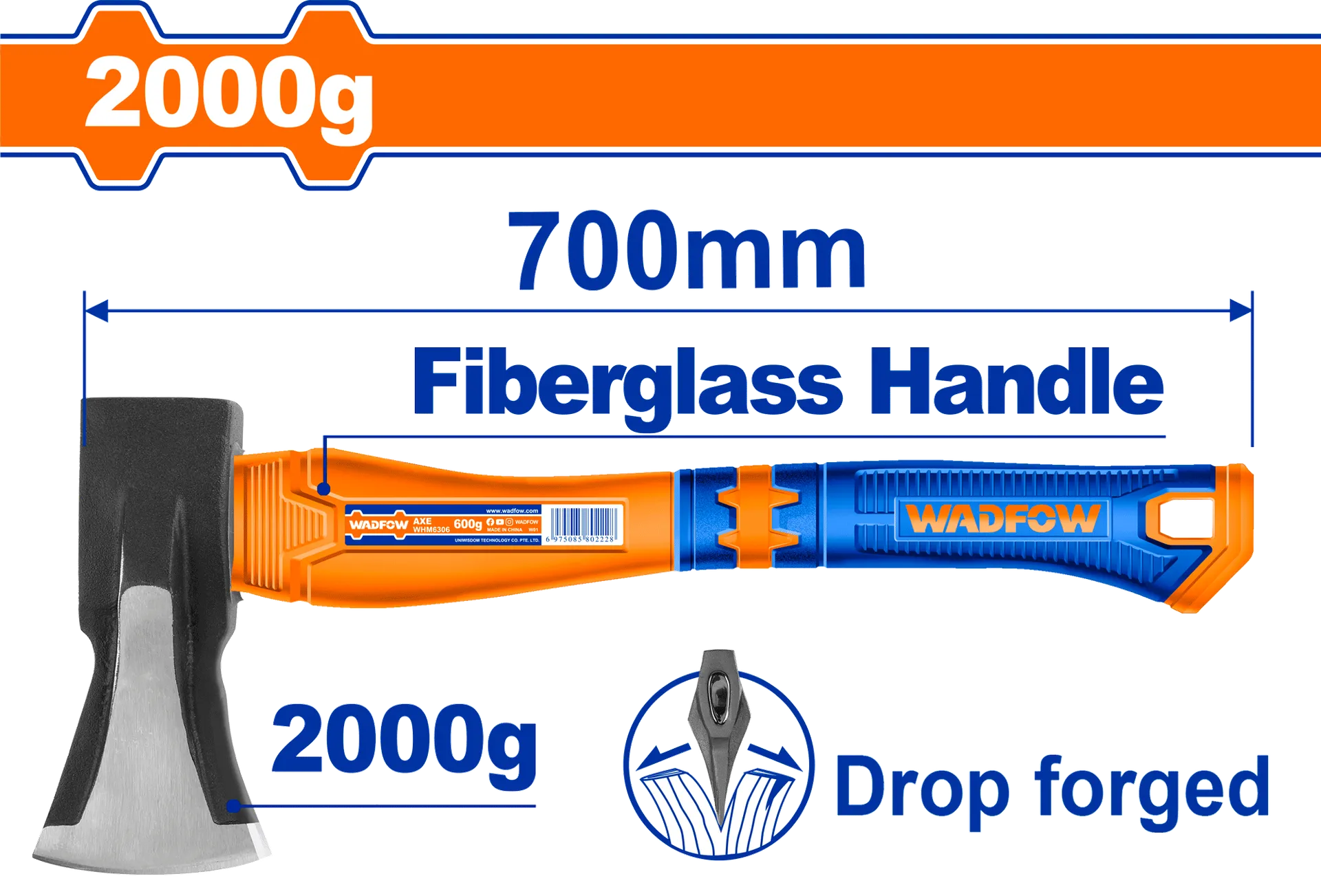 Секира 2000g појачана WADFOW WHM6322