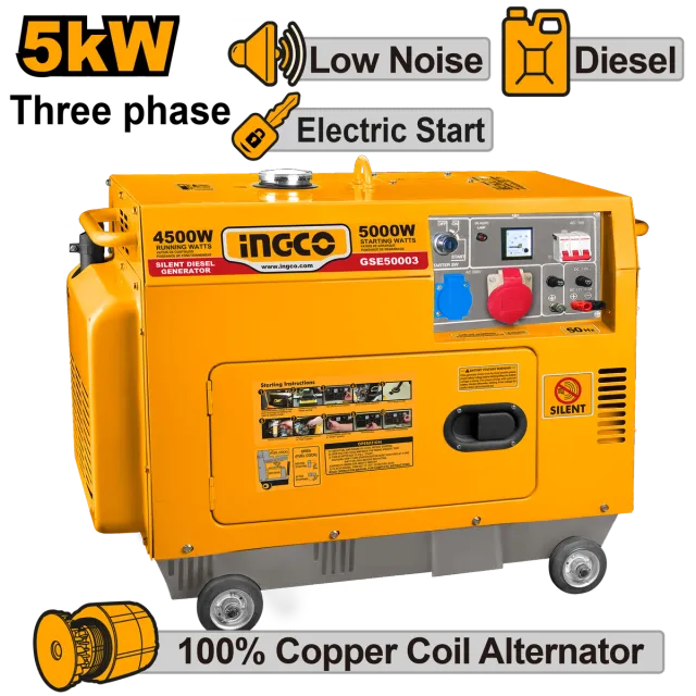АГРЕГАТ INGCO ДИЗЕЛ 5 KW SILENT GSE50003