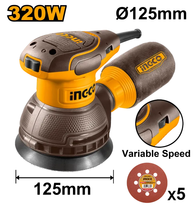 ВИБРАЦИОНА ОРБИТАЛНА БРУСИЛКА 320W – INGCO RS3216