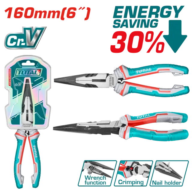 КЛЕШТА ШПИЦАНГА TOTAL 160mm – THT220606S