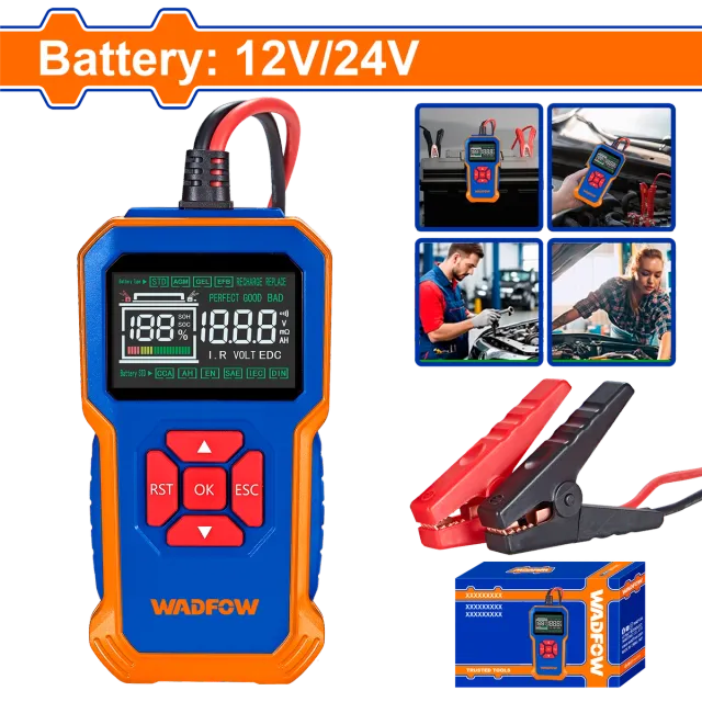 Testues per akumulator 12V/24V WADFOW WVTD1511