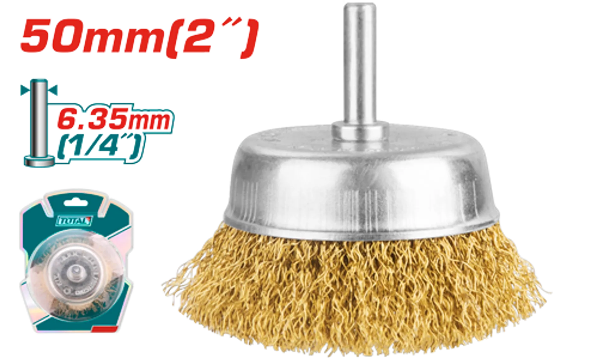 Perin bronz 50mm për makinë shpuese 6.35mm (1/4″) TOTAL TAC33021