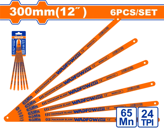 СЕТ од 6 ЛИСТОВИ ЗА БОНСЕК 300mm WADFOW WHB2124