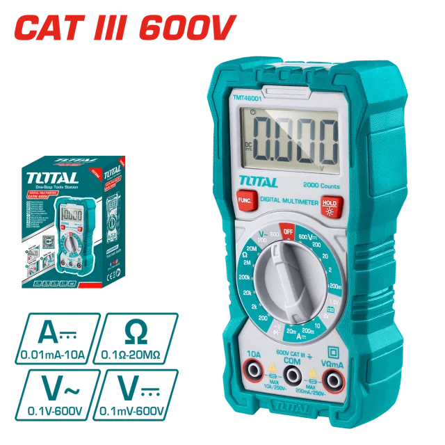 МУЛТИМЕТАР CAT III 600V TOTAL TMT46001