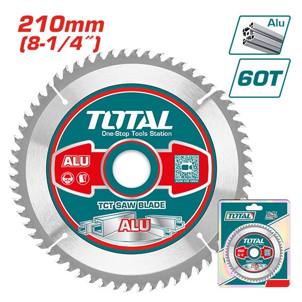 ДИСК ЗА АЛУМИНИУМ TOTAL 210mm 60T