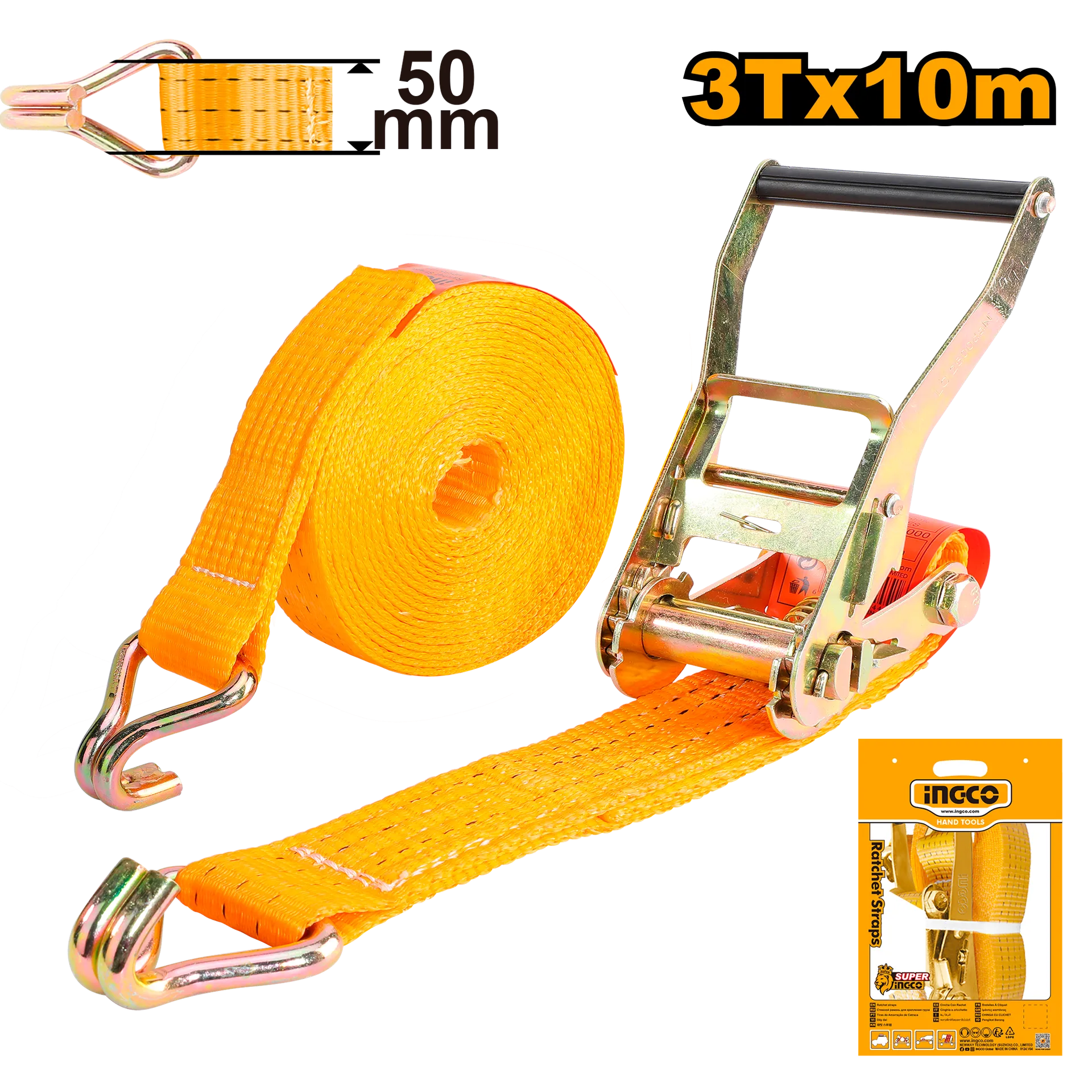 ЗАТЕГНУВАЧ СО ЗАПЧЕСТ МЕХАНИЗАМ INGCO 10m 3T HRSP3101