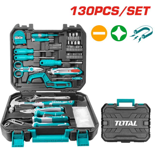 СЕТ 130/1 РАЧЕН АЛАТ ВО КУФЕР TOTAL THKTHP21306