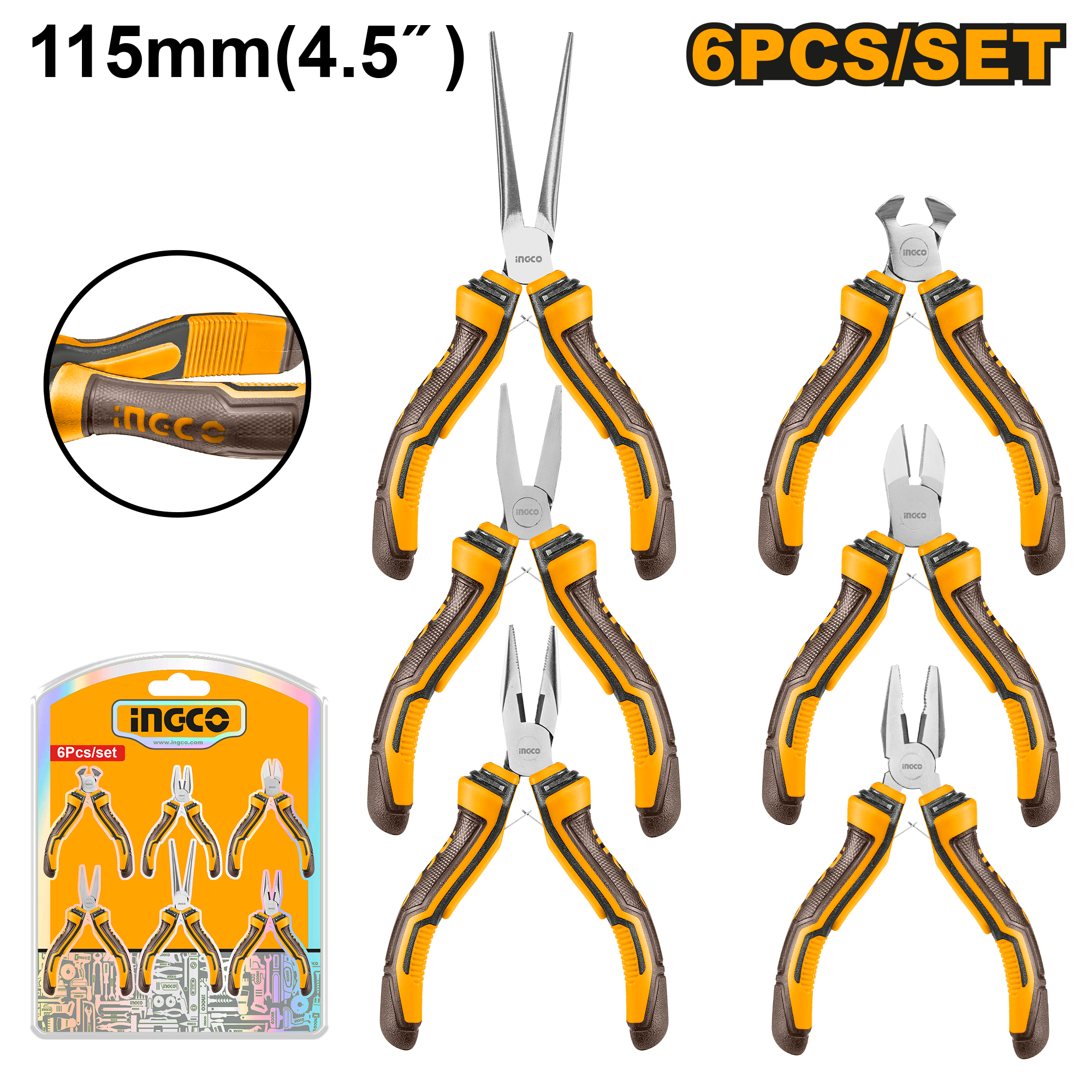 Kleshta mini set 6/1 INGCO HMPS06115