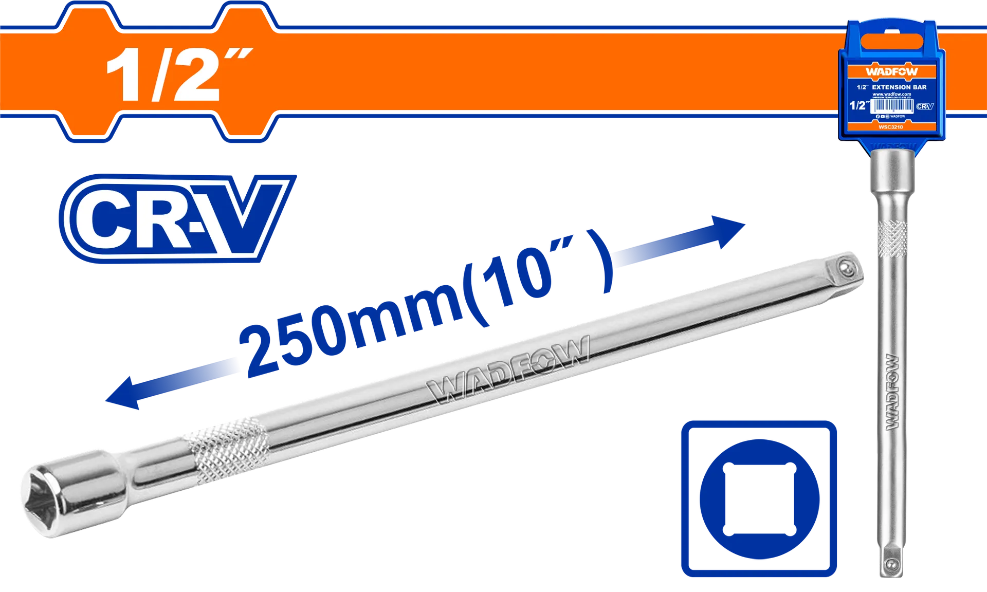 1/2″ ПРОДОЛЖЕТОК 250mm WADFOW WSC3210