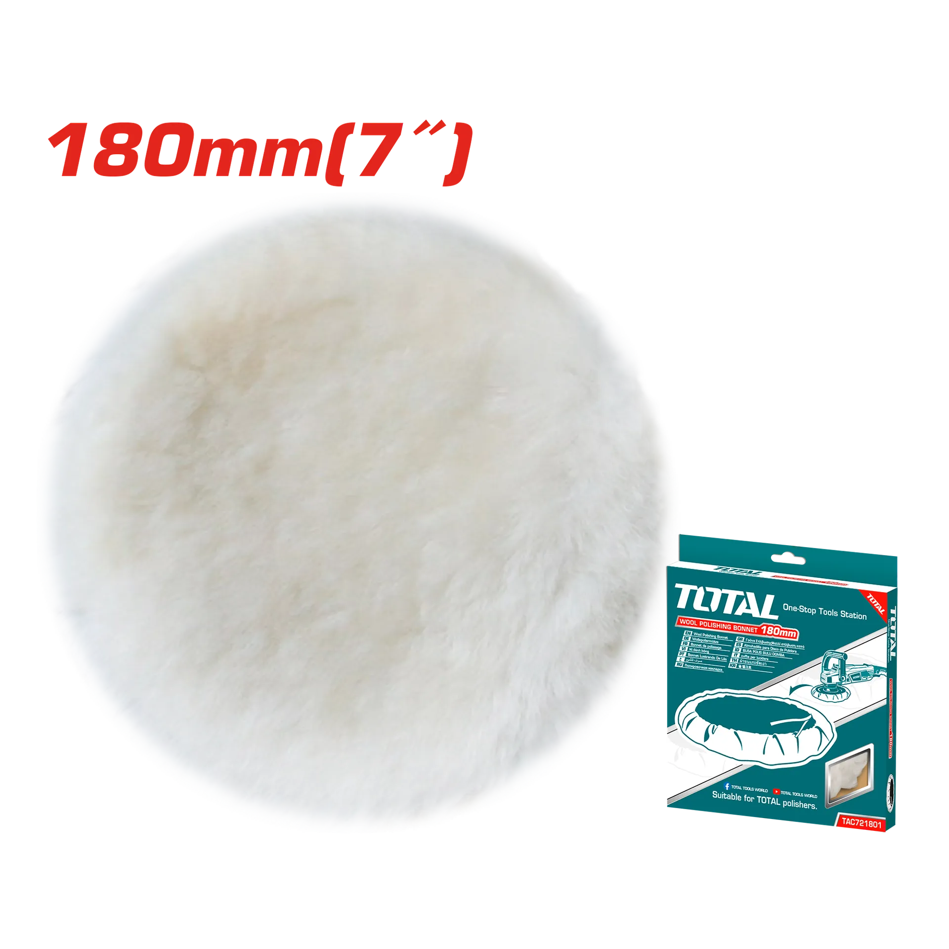 Xhunta për lëshuese 180mm TOTAL TAC721801