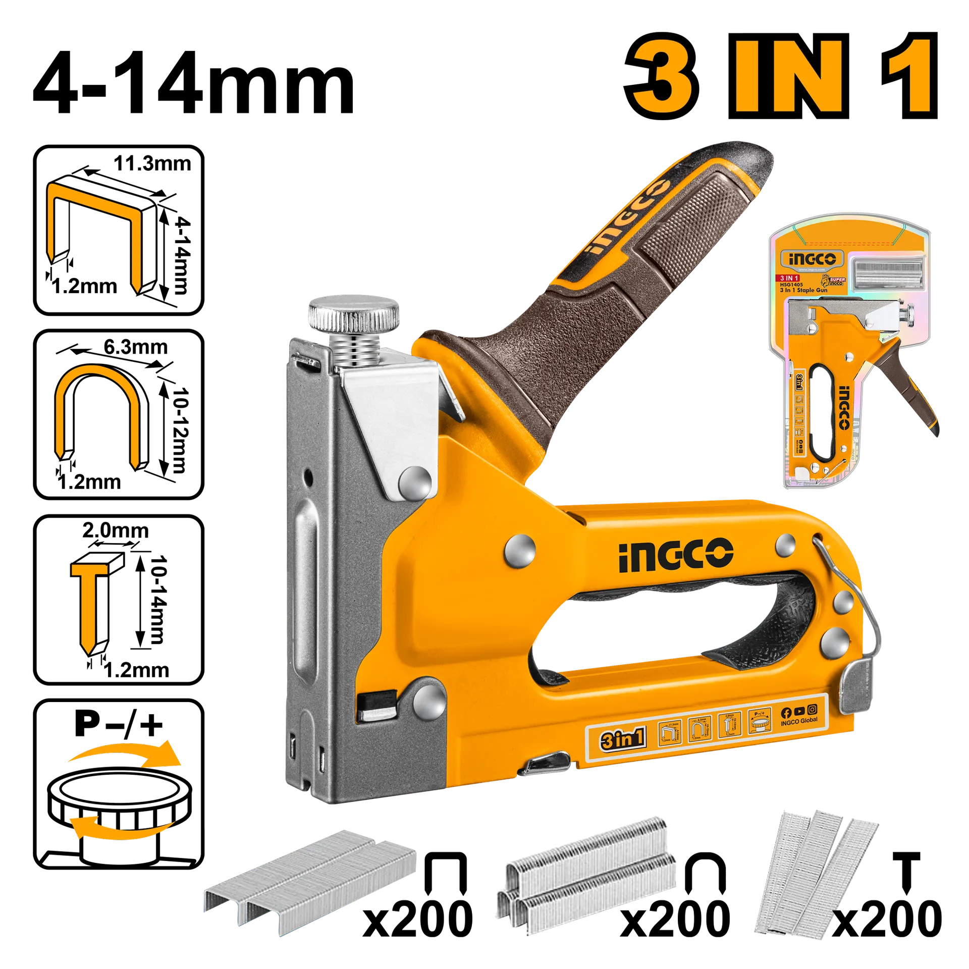 РАЧНА ХЕФТАЛИЦА INGCO HSG1405