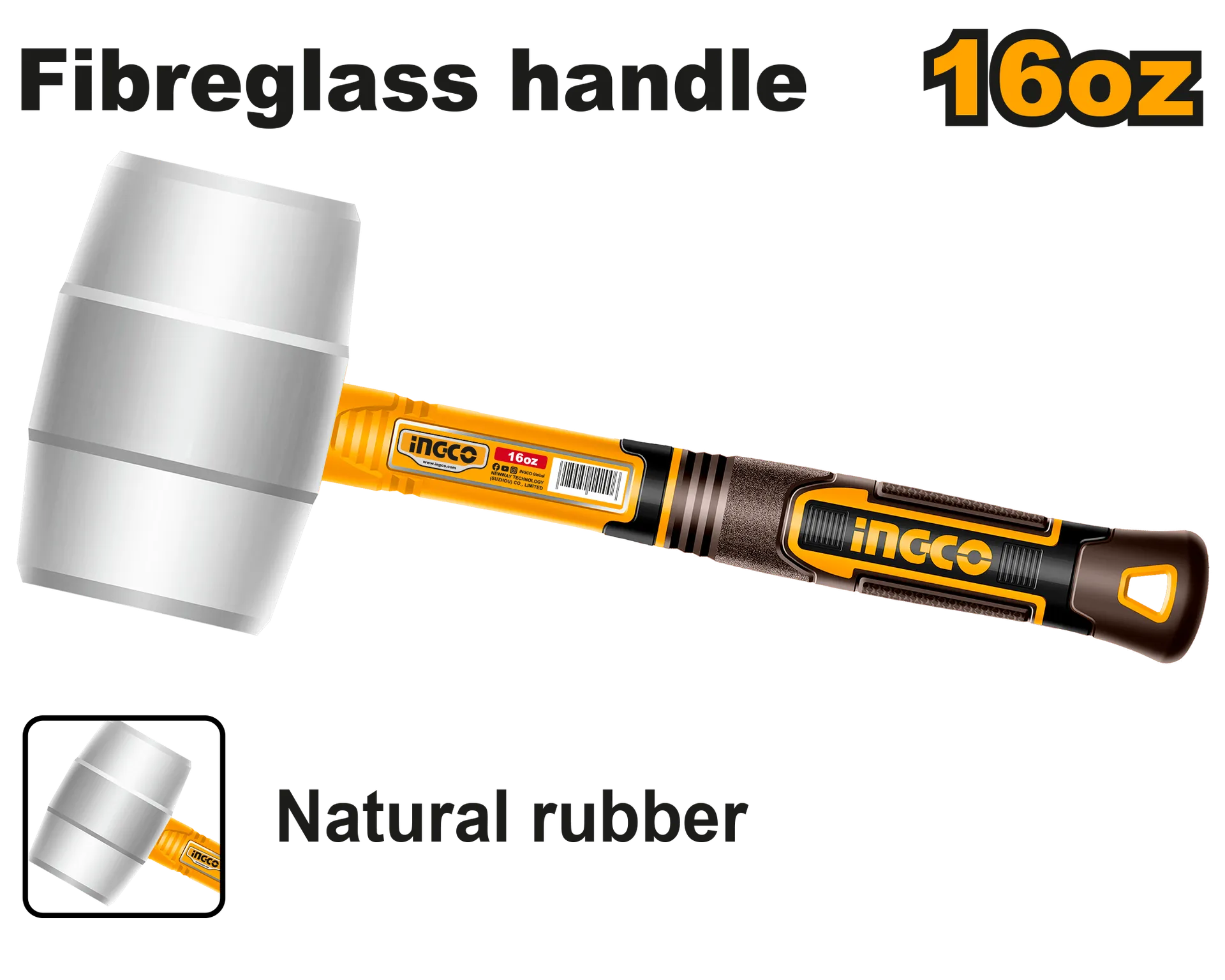 Çekiç gome i bardhë INGCO 450GR – HRUH8916