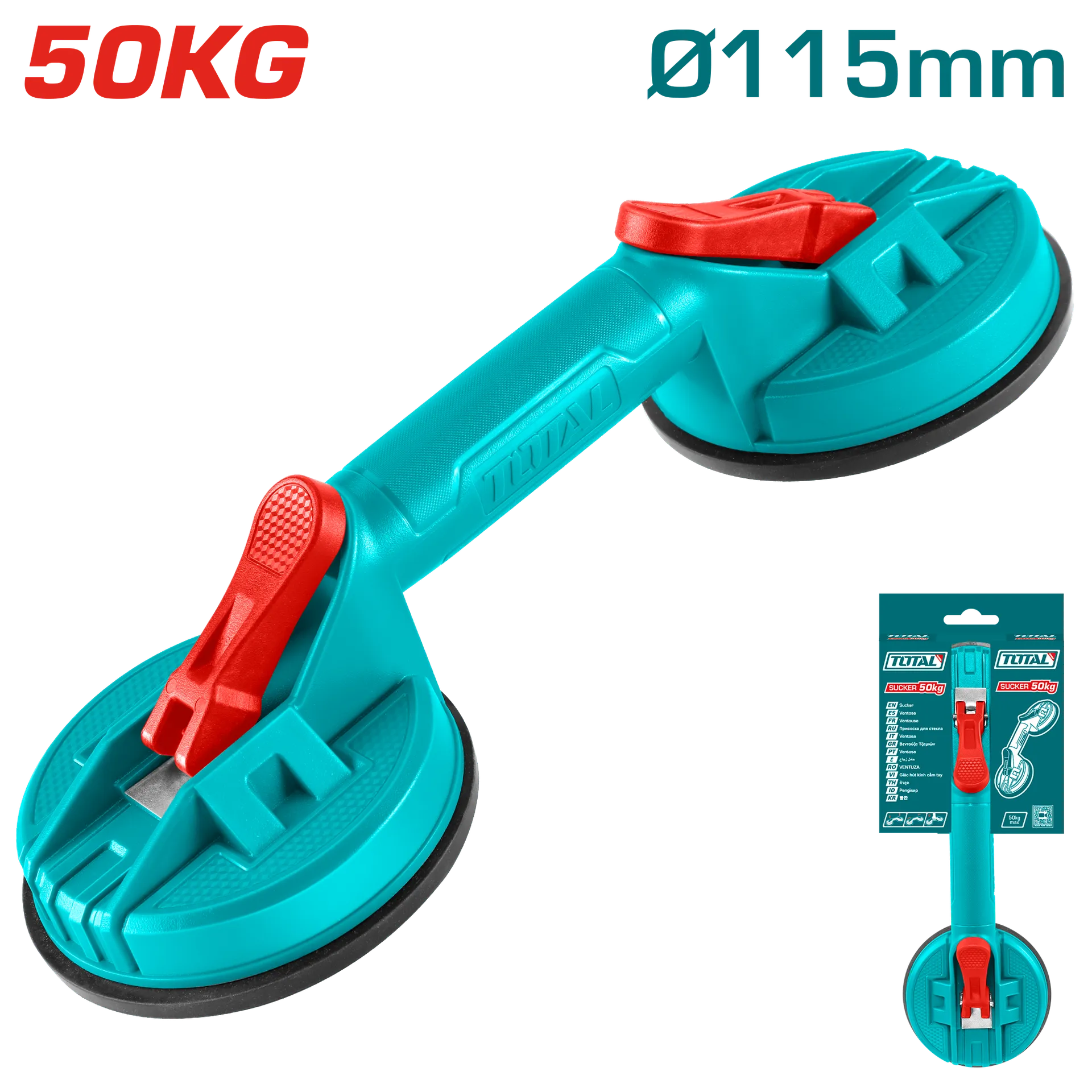 Dopio vakum mbajtëse për xham TOTAL 2/1 – TSP02501