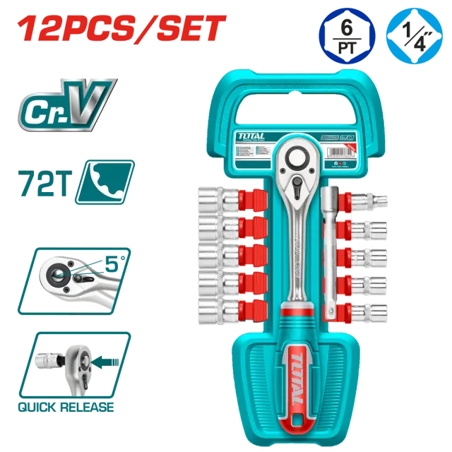 TOTAL КРЦКАЛКА СЕТ 12/1 3/4″ THT14114126