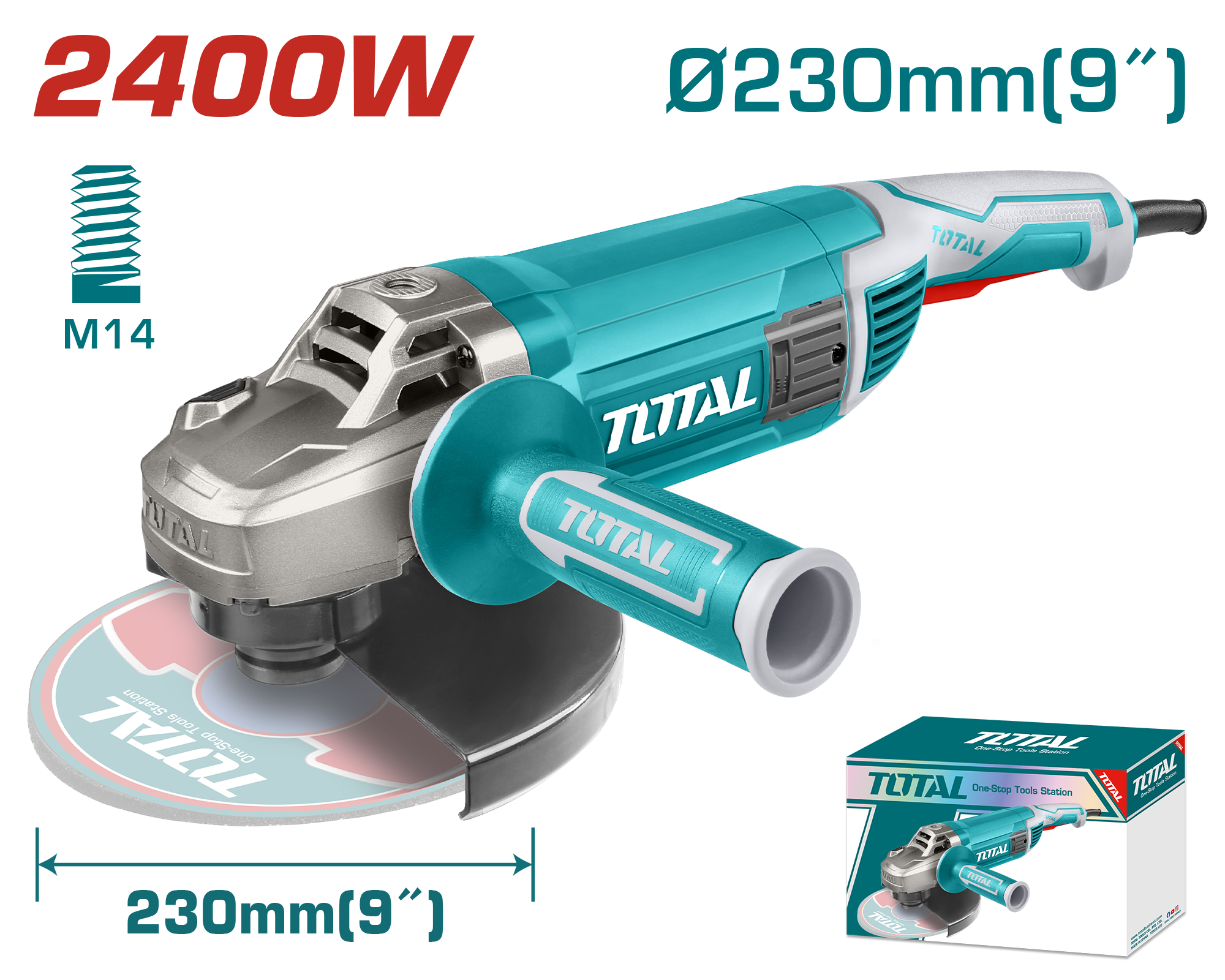 Brues elektrike 2400W 230mm TOTAL TG1252306