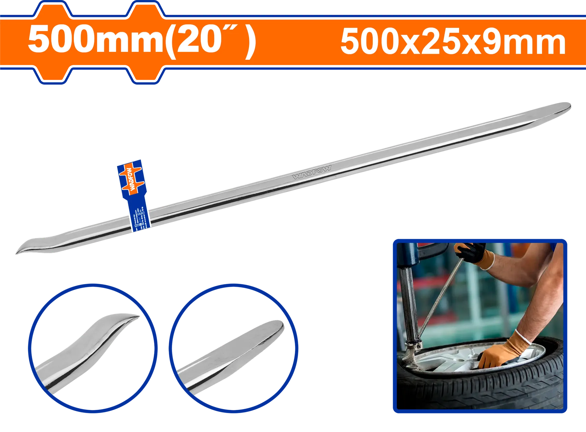 Hekur për goma dhe pneumatikë 500mm WADFOW WQB2320