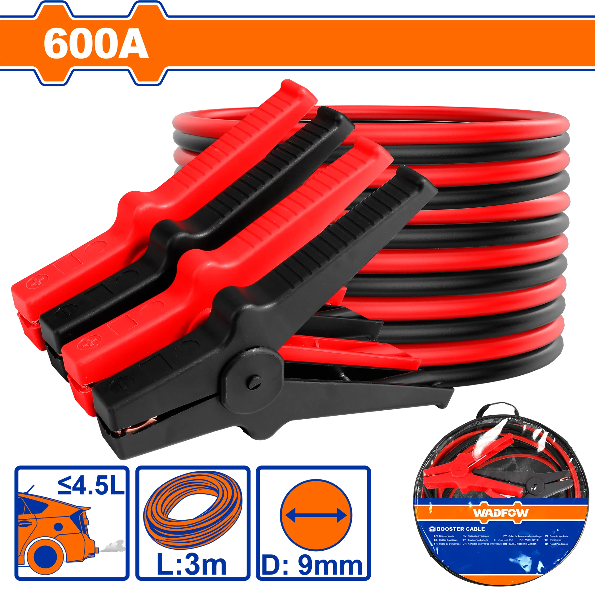 Kabllot për makinë 600A WADFOW WBTC1902