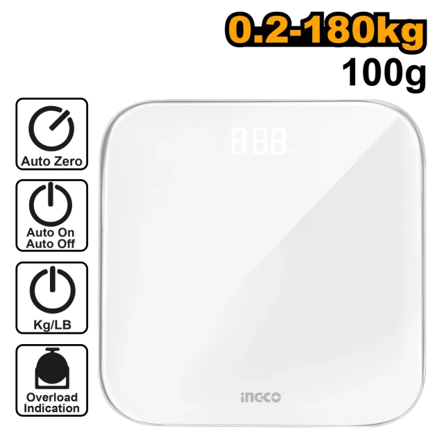 ТЕЛЕСНА ВАГА 0.2-180KG INGCO HESA41802