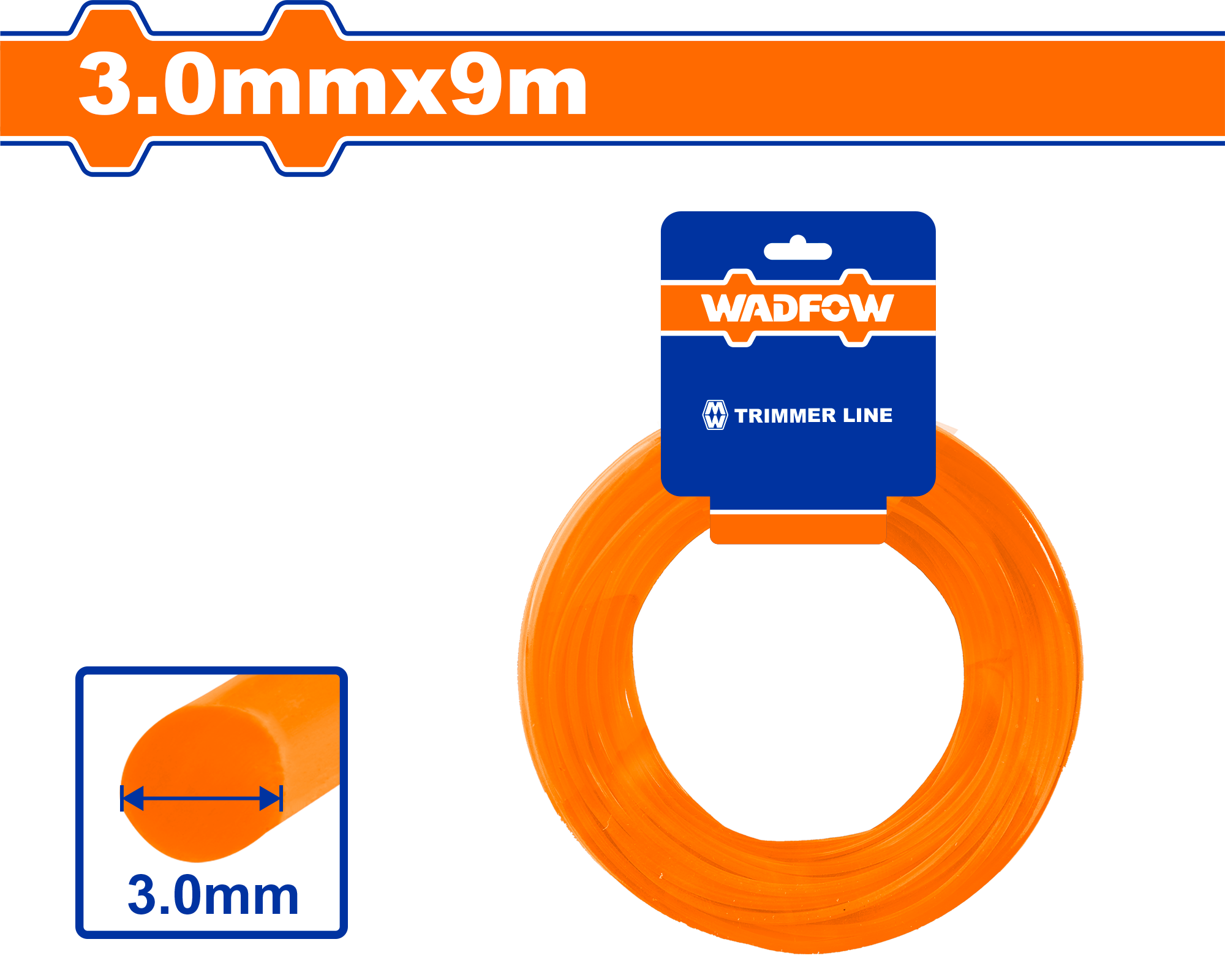 Kordon per motore 3.0mm 9m WADFOW WNG1143