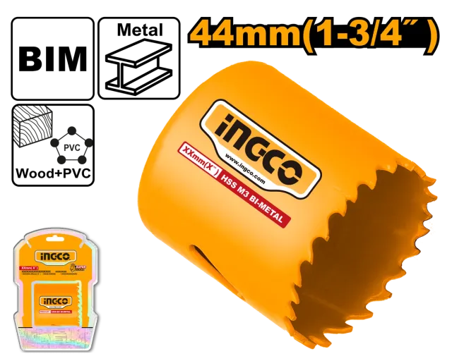 КРУНА БИ-МЕТАЛ ЗА ДУПКИ INGCO 44mm HSB10441