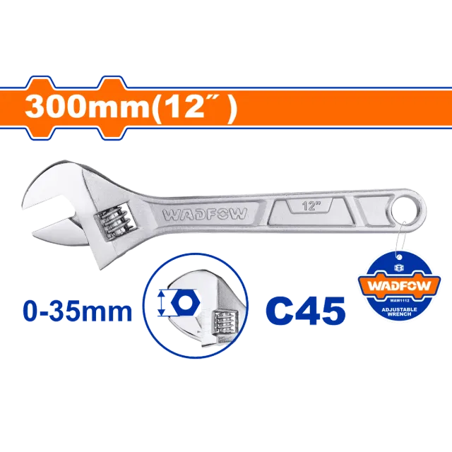 Çelës francez i rregullueshëm 300mm WADFOW WAW1112