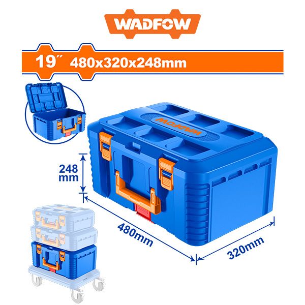 КУТИЈА ЗА АЛАТ STACKABLE 19″ 480mm ДЛАБОКА WADFOW WTB6603