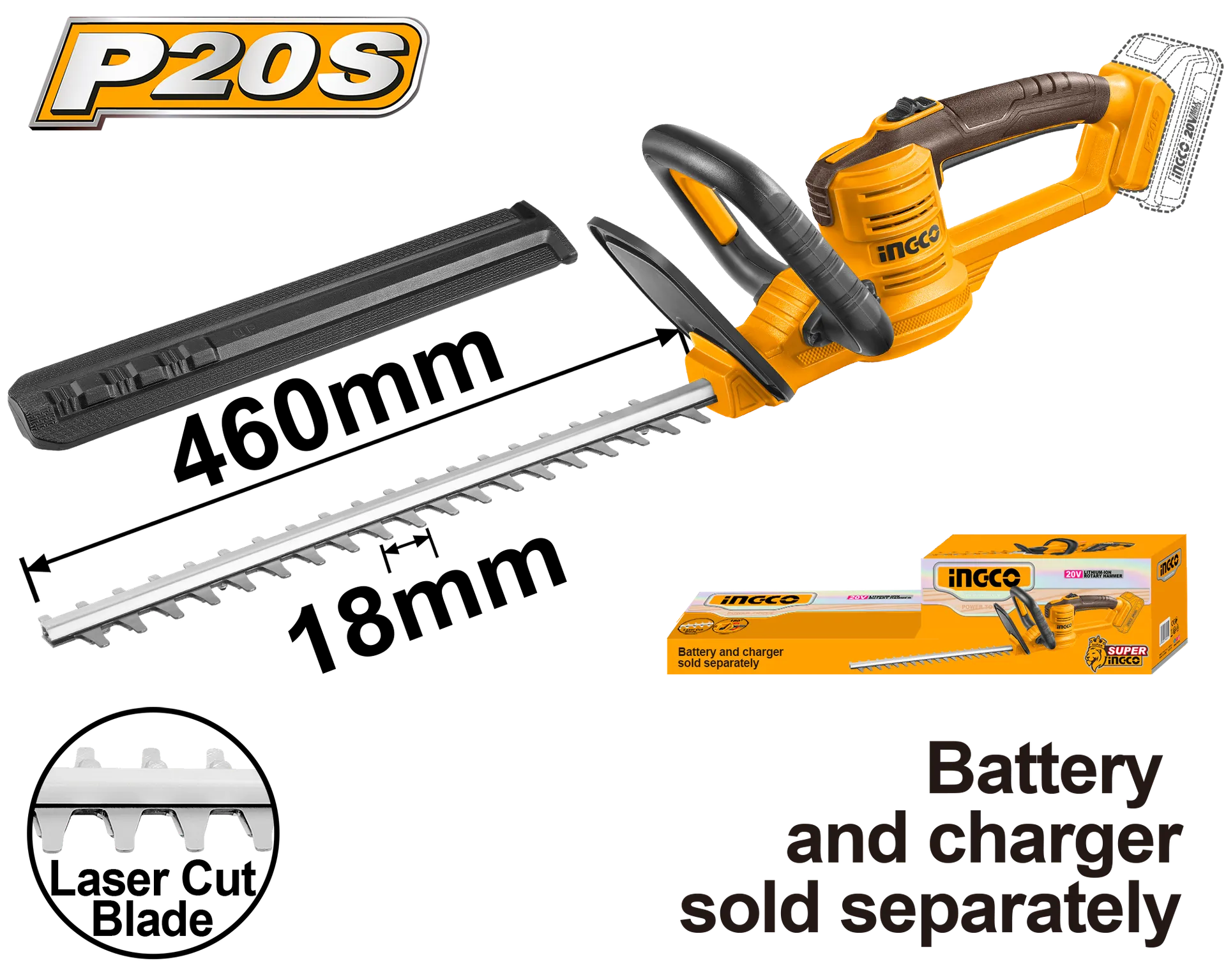 Trimmer gardhe 20V solo pa baterija INGCO CHTLI20018