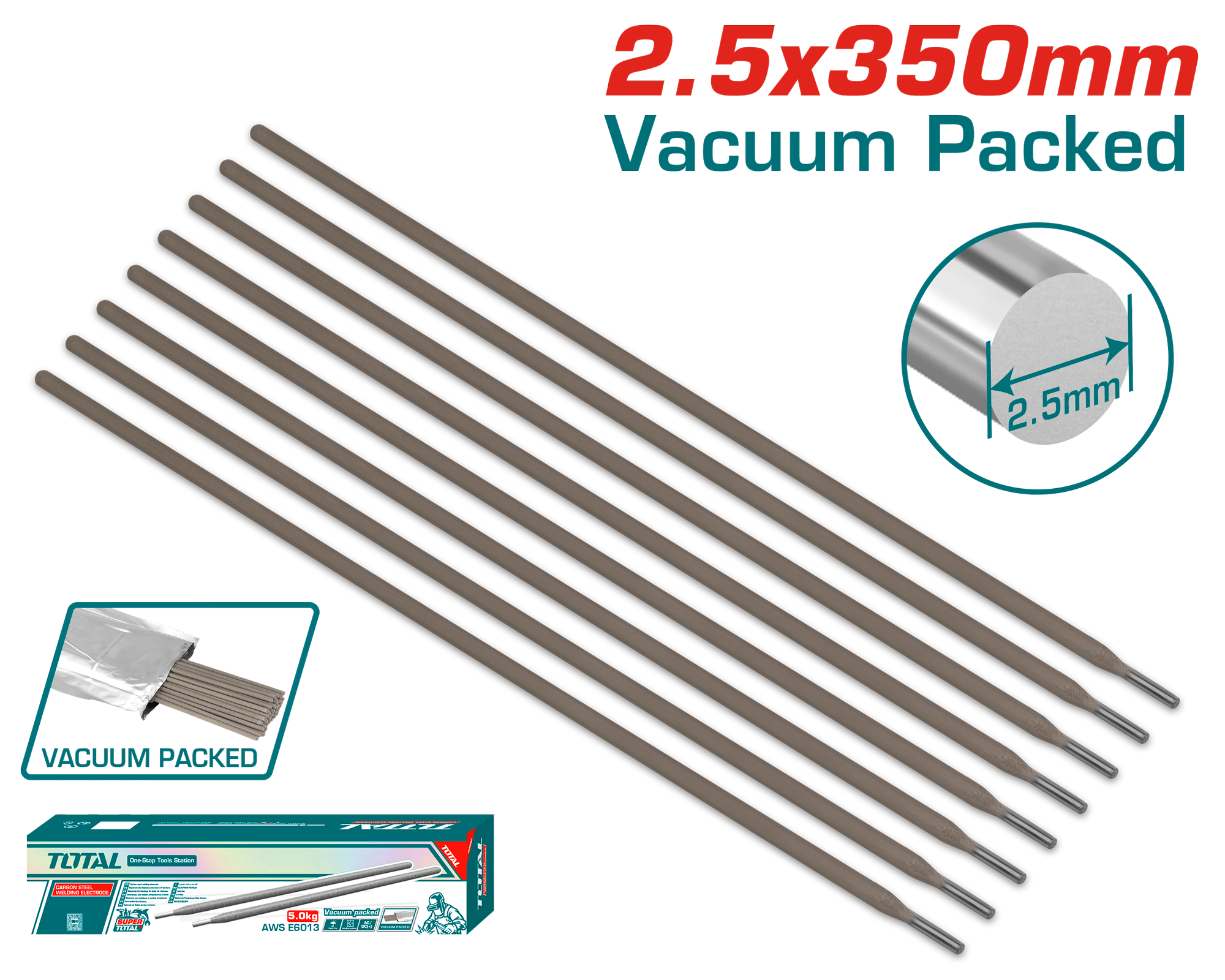 Elektrodat 2.5x350mm TOTAL TERCVC2121