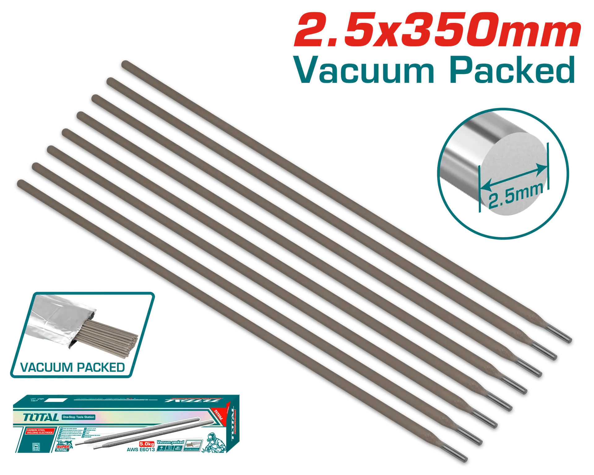 Elektrodat 2.5x350mm TOTAL TERCVC2121