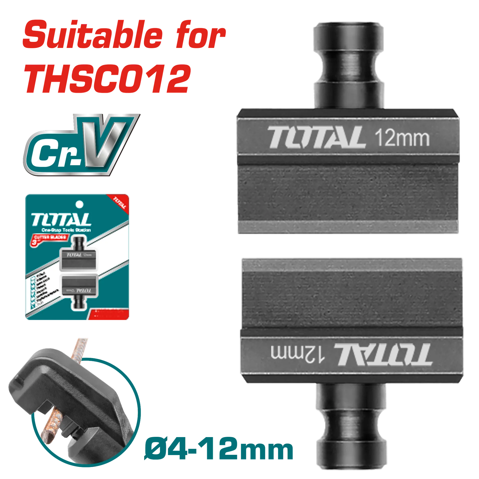 Thikë rezervë 4-12mm për hidraulik për kabël TOTAL THSC012B