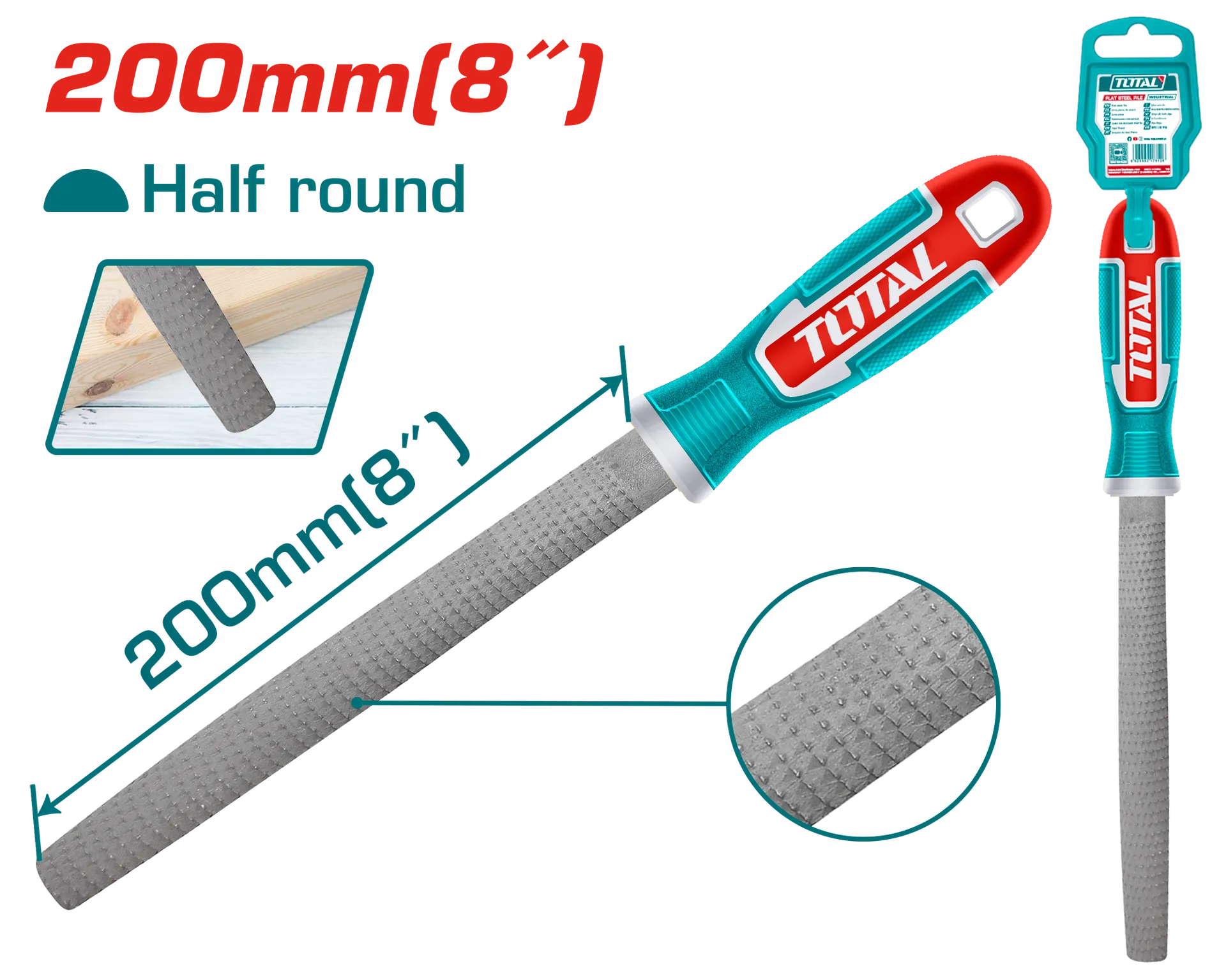 Turpi dru TOTAL gjysmërrethor – THT91686