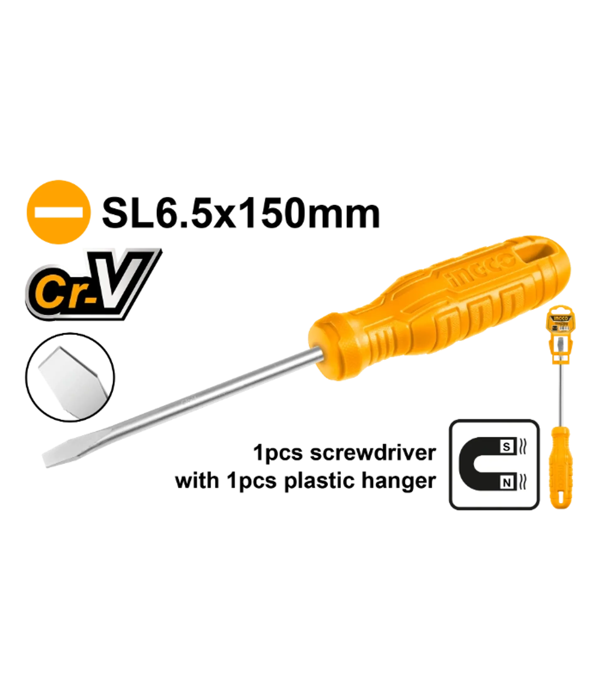 Kacat i verdhe – SL6x150mm INGCO HS586150P