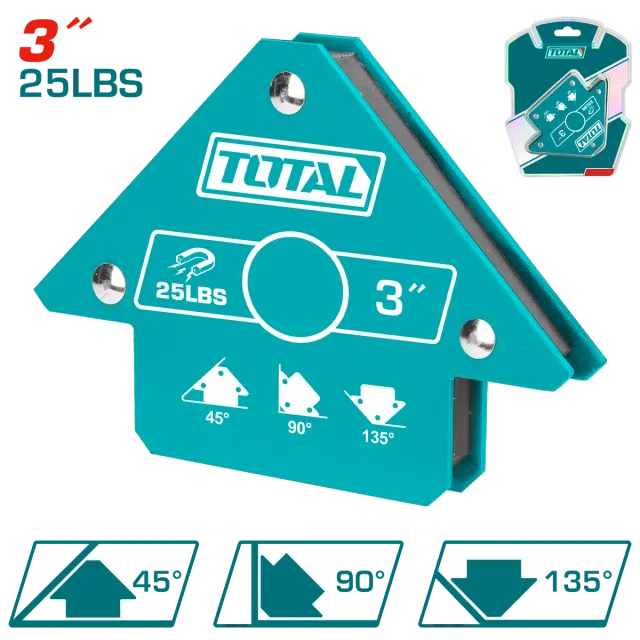 Magnet këndor për saldim 75mm TOTAL TAMWH25032