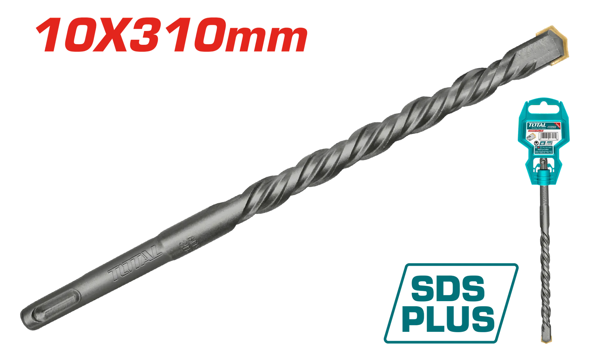 Shpim për beton SDS+ 4 10x310mm TOTAL TAC311005C