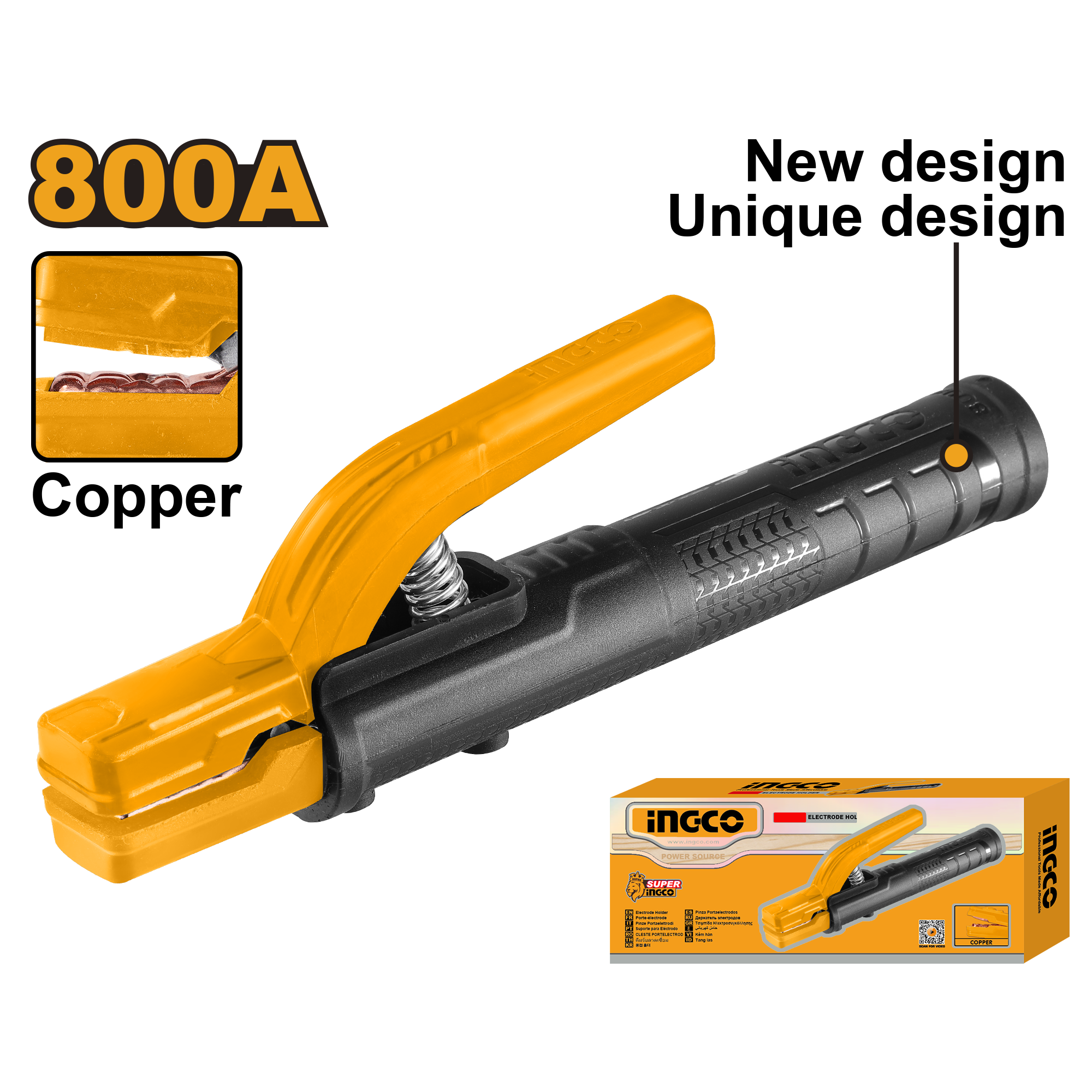 Mbajtës elektrodë INGCO 800A WAH8008
