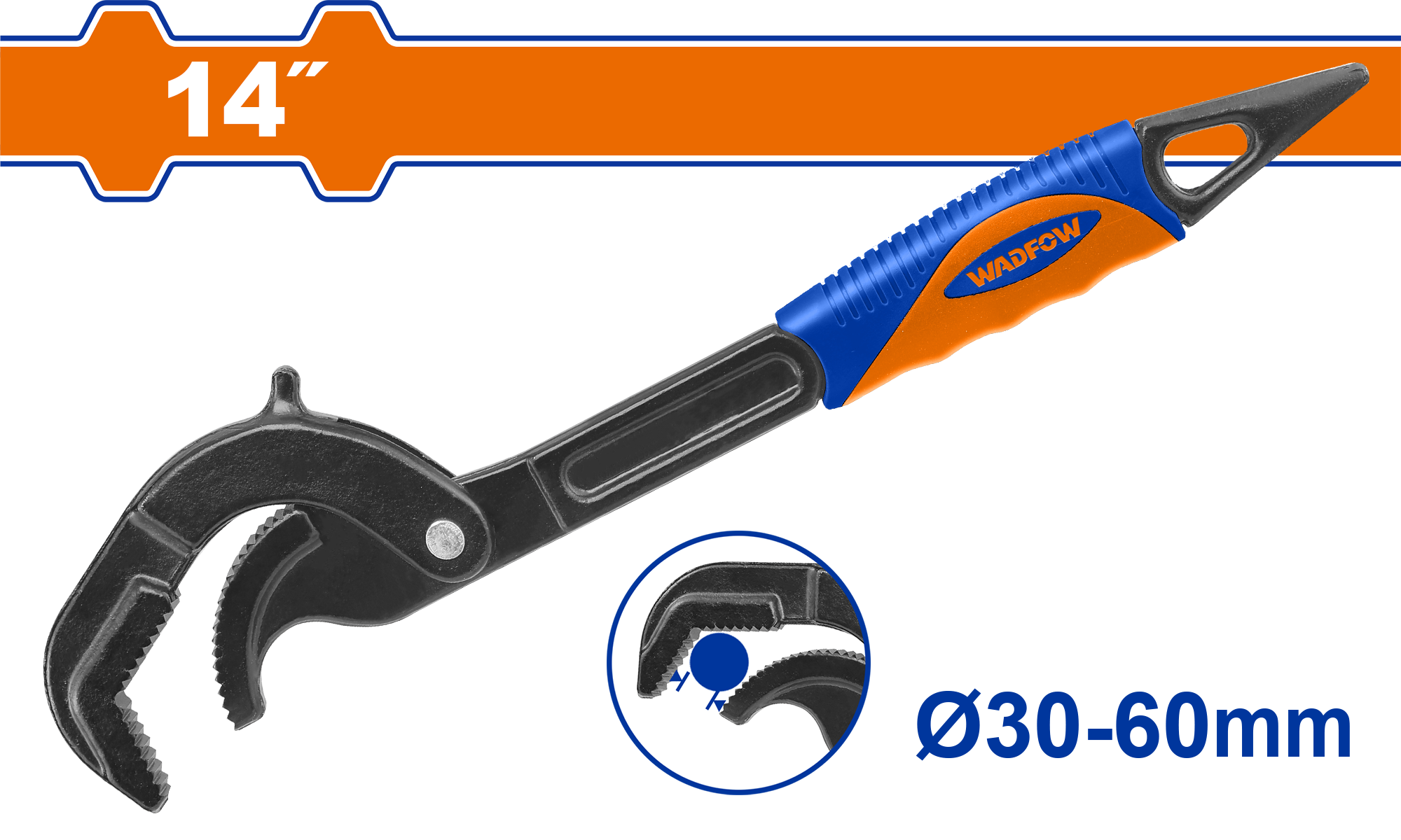 Pinca instaluesi për tubat 30-63mm WADFOW WPW7114