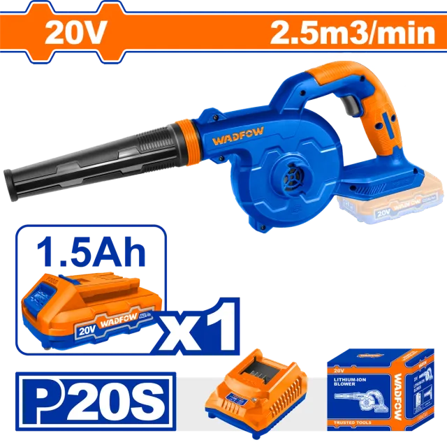 БАТЕРИСКИ ДУВАЧ 20V 1×1.5Ah WADFOW WBLP511