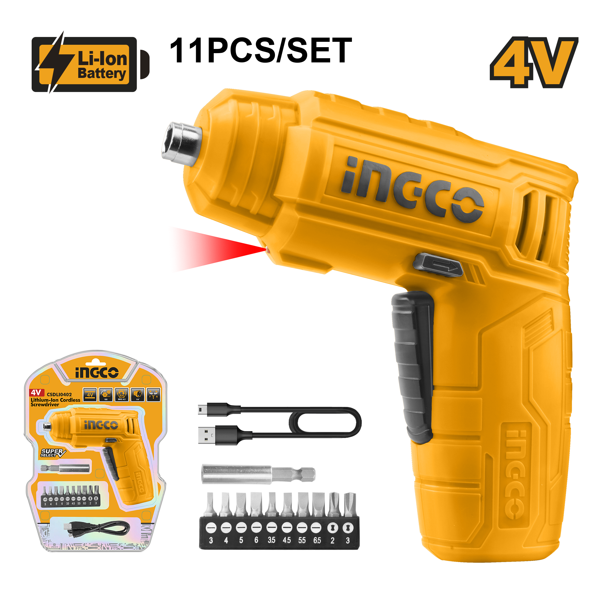 Mini përforcues 4V INGCO CSDLI0402