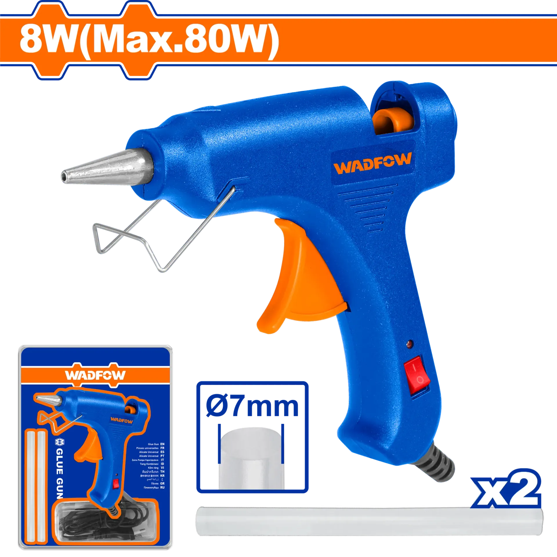 Pistol silikoni per ngjitje 80W WADFOW WGL1603