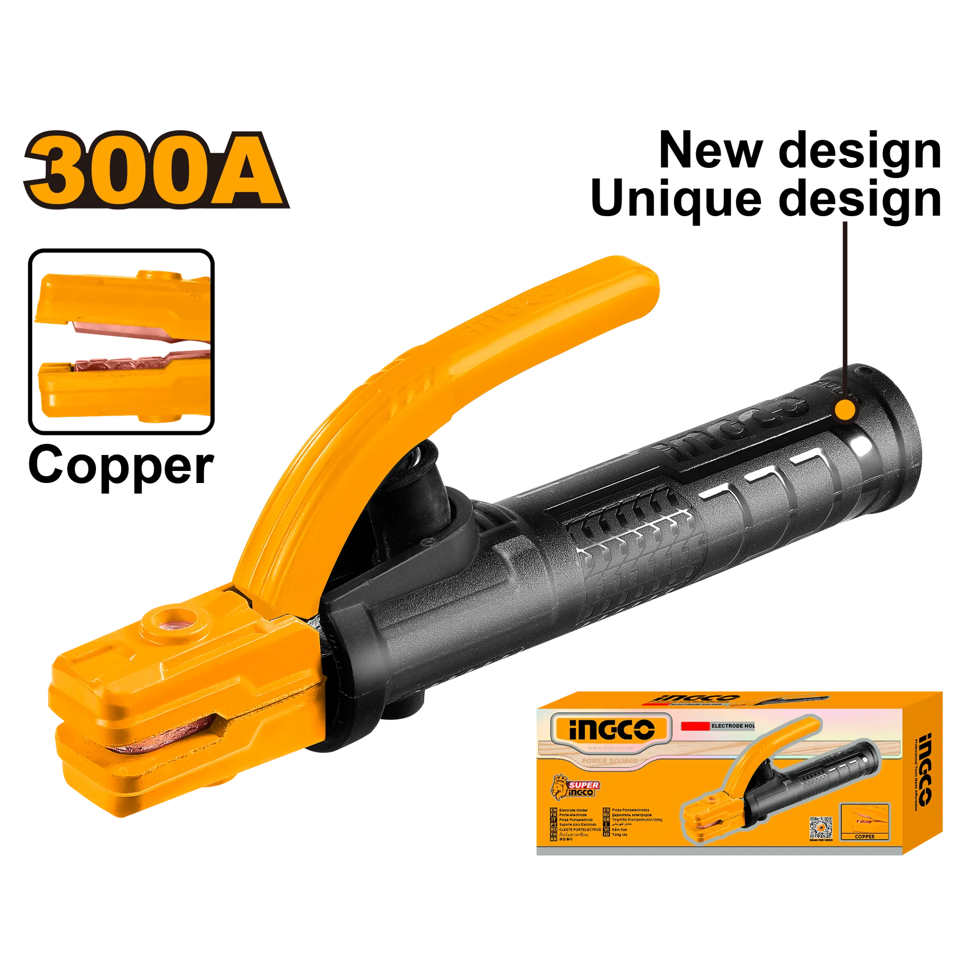 ДРЖАЧ ЕЛЕКТРОДИ INGCO 300A WAH3008