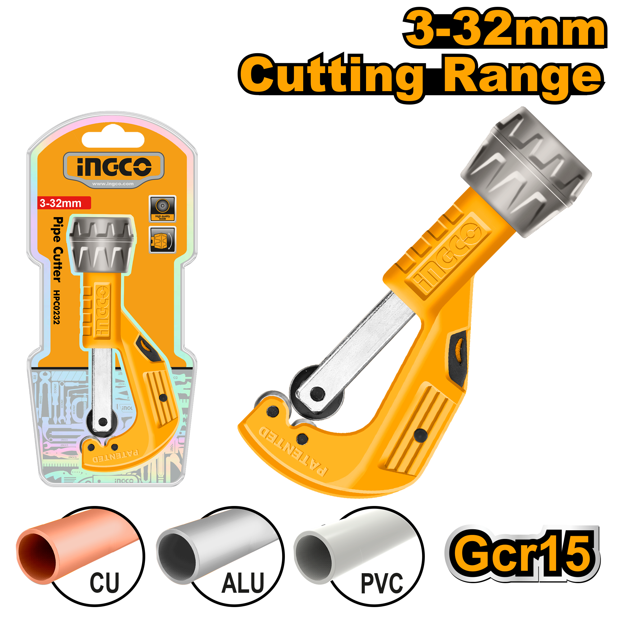 Prerës për tuba 3-32mm INGCO HPC0232