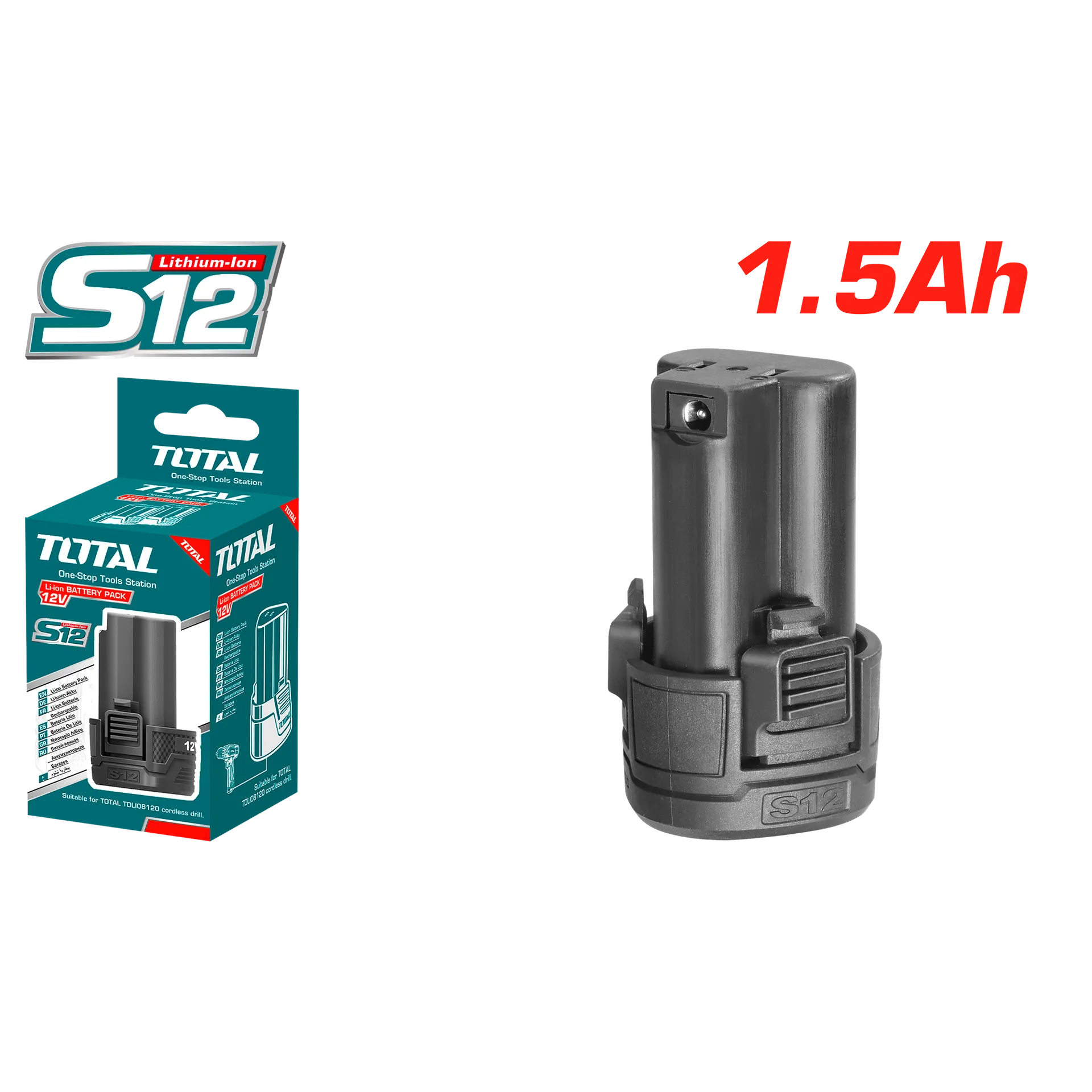 Bateri 12V 1.5Ah TOTAL TBLI12152