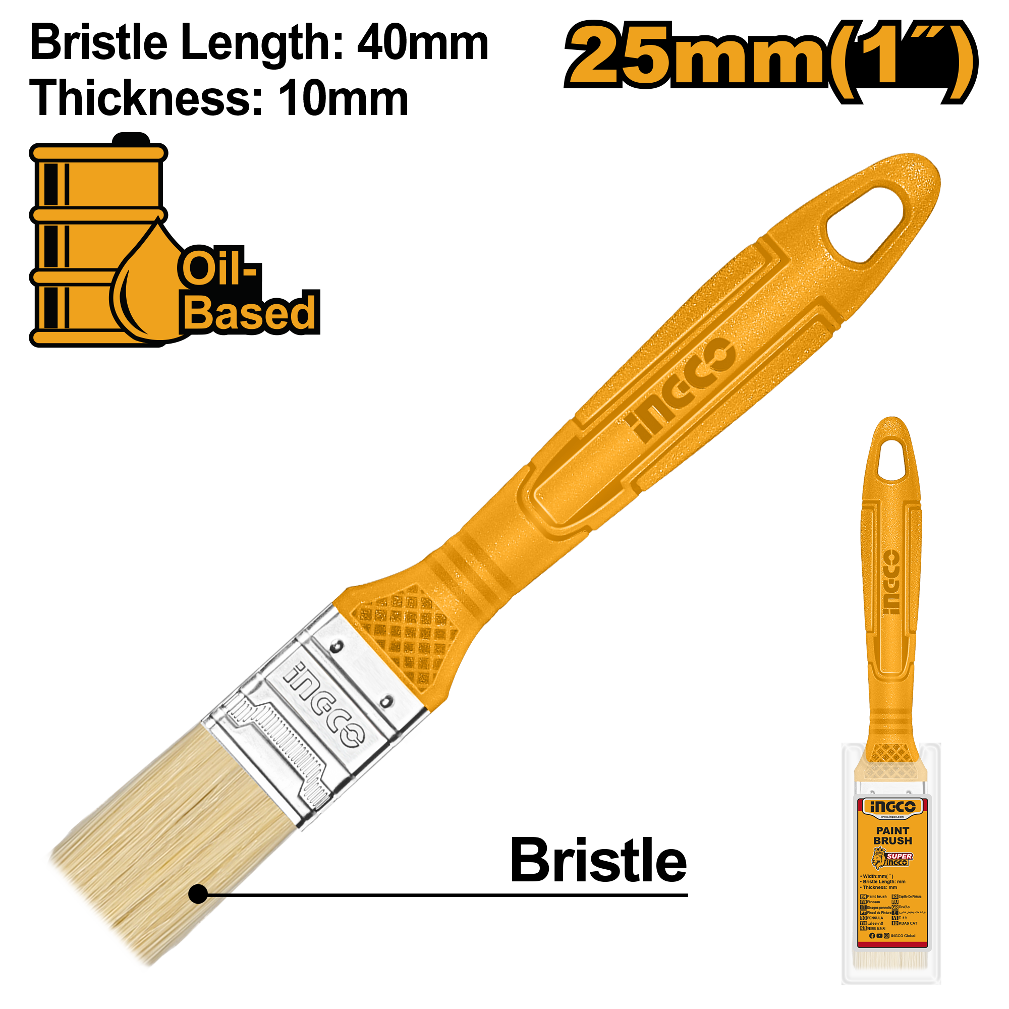 ЧЕТКА ЗА ФАРБАЊЕ 25mm INGCO CHPTB78601