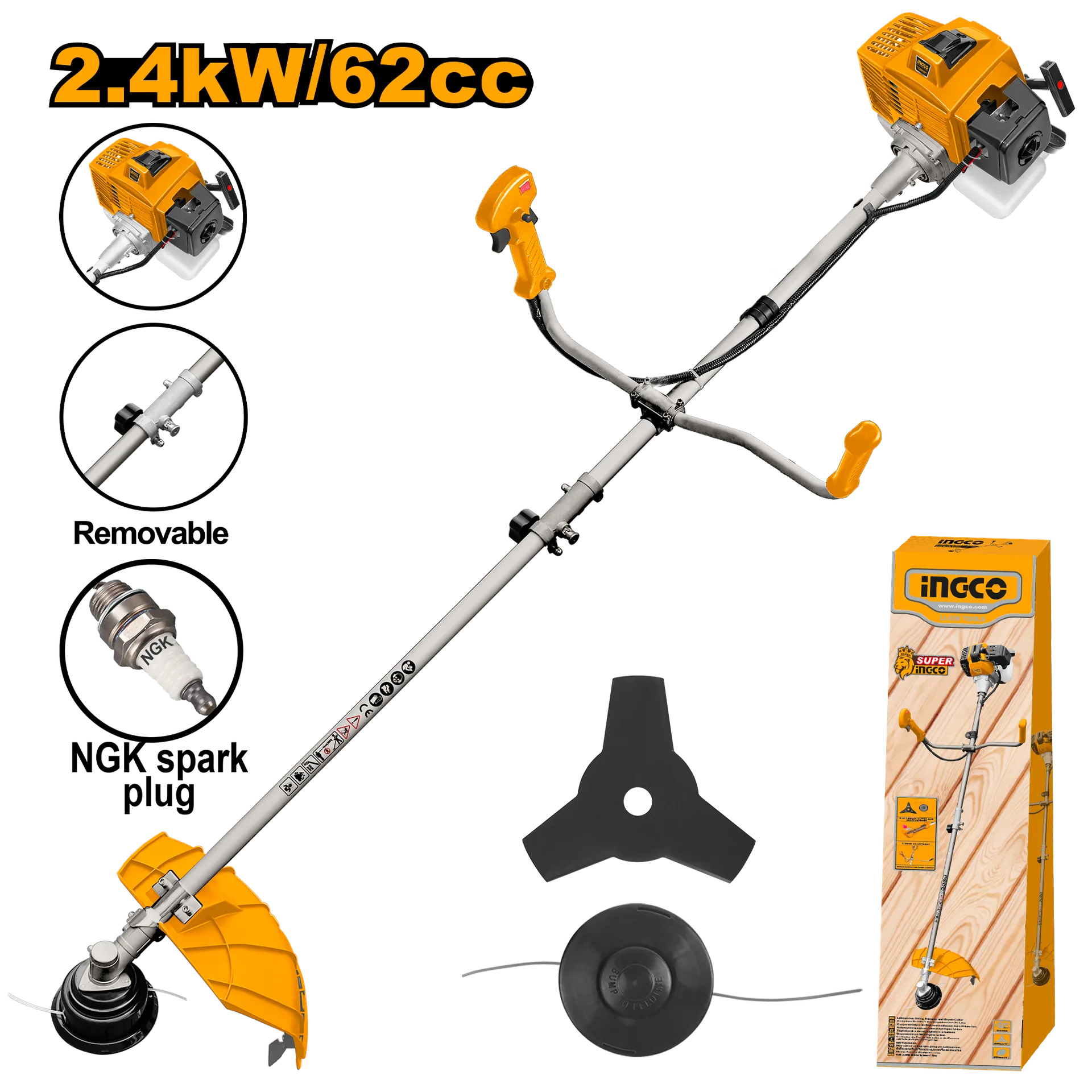Trimer me benzinë INGCO 2.4 KW GBC5624421
