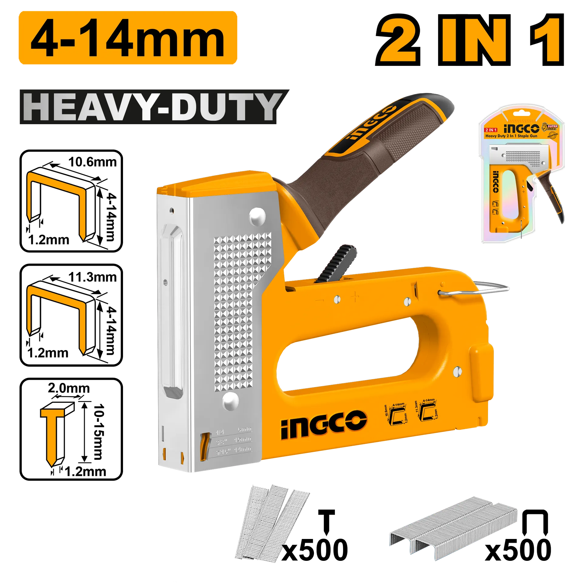 Grafera dorore 4-14mm HEAVY DUTY INGCO HSG1408