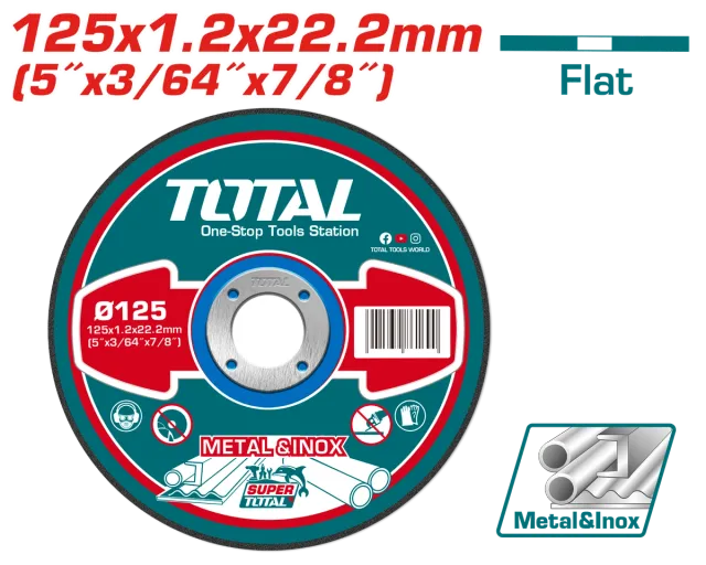 TOTAL КАМЕН ЗА БРУСЕЊЕ 125×1.2mm TAC2211253