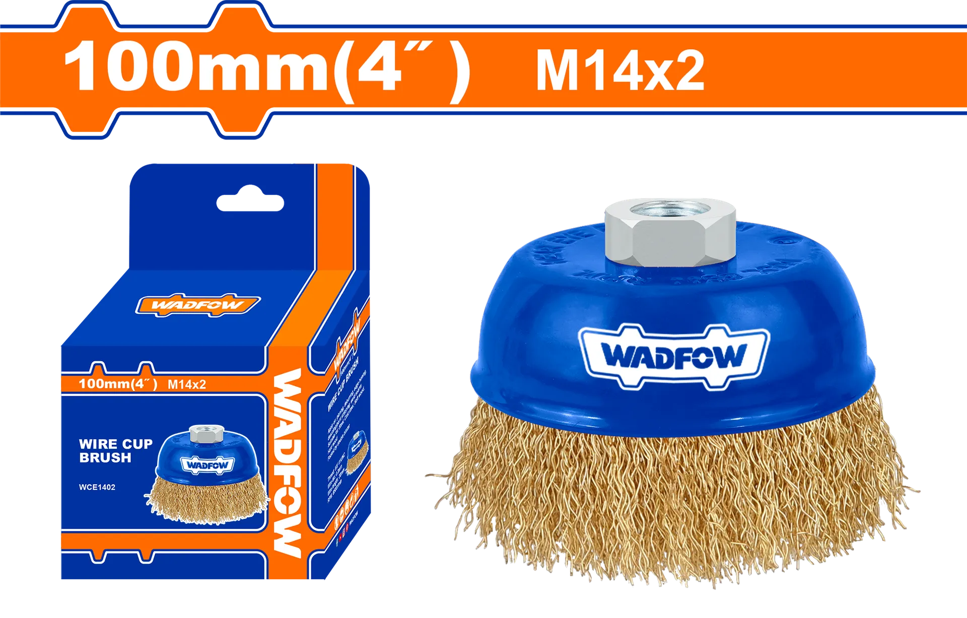 Furçë argjendi M14 100mm për bluese WADFOW WCE1402