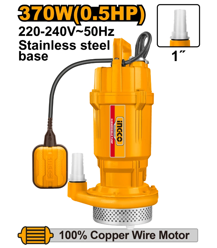 Pompa zhytjeje per uje 0.37KW-17M 1" INGCO SPC3708