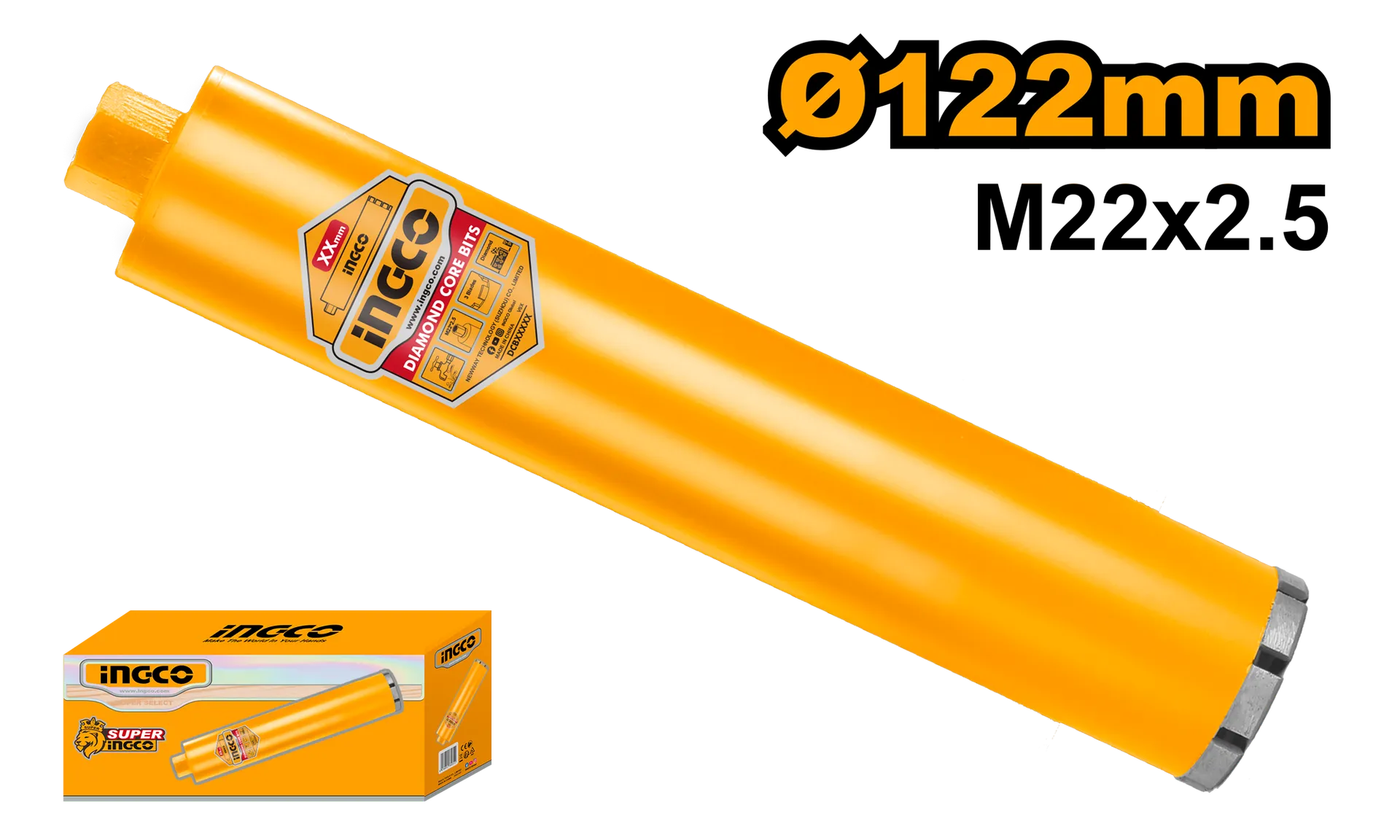 КРУНА F122 M22x2.5 INGCO DCB581228